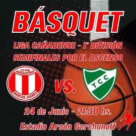 Argentino y San Martín definen este viernes la final por el Ascenso del Torneo de la Cañadense de básquet