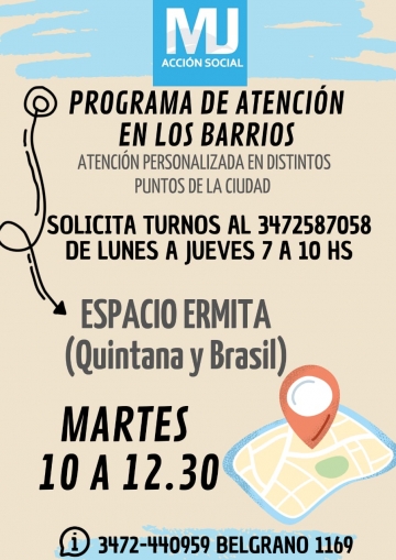 Programa de atención en los barrios