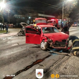 Diversos accidentes de tránsitos durante el fin de semana con dos heridos graves