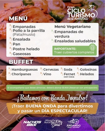 Gran Ciclo de Turismo de la Amistad este domingo 18 de septiembre