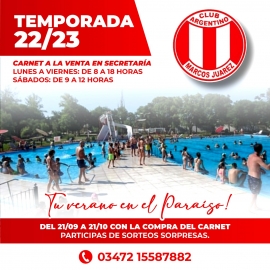 Country Club Argentino comenzó la venta de carnets para el verano 22/23