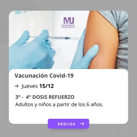 3°, 4° y 5° dosis de refuerzo vacuna Covid-19