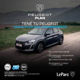 “Le Parc” concesionario oficial de Peugeot ofrece sistema de financiación llave por llave 