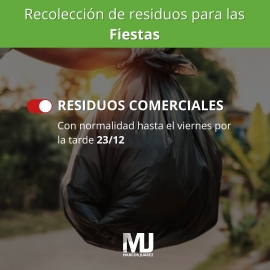 Cronograma de recolección para las Fiestas