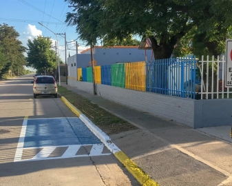 Vuelta a clases con accesos pintados