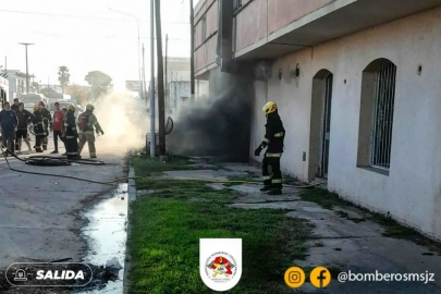 Se incendió toda la cocina del restaurante Las Marías