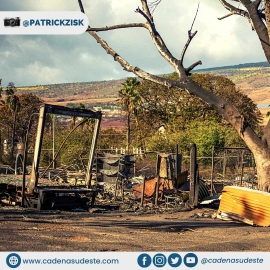 “Conocía la ciudad perfectamente pero cuando entré no podía decir dónde estaba parado”, dijo Patrick Zisk sobre los incendios en Hawái
