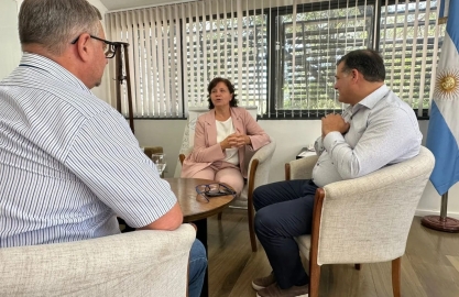 Majorel y Barletta se reunieron con la vicegobernadora para apuntalar el desarrollo local y fortalecer el festival provincial de folclore